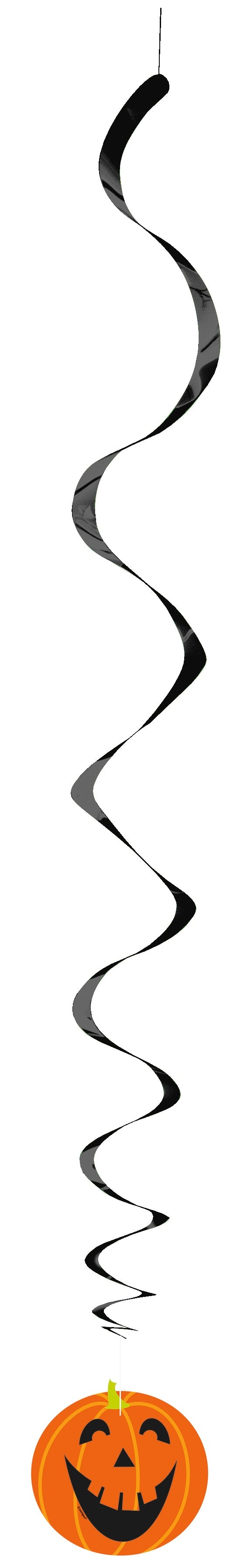 Pumpkin Hanging Swirl Decorations 26in 3ct