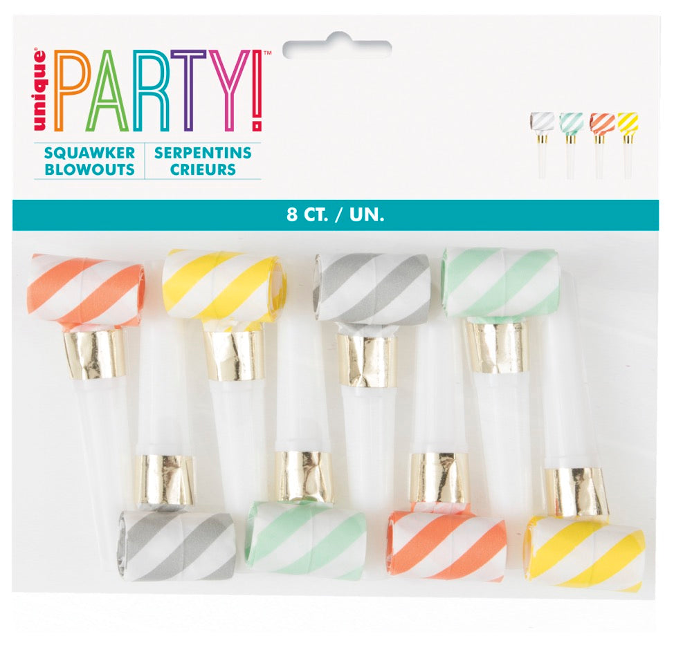 Striped Squawker Blowouts 8ct