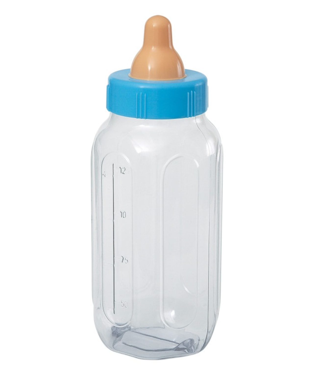 Blue Baby Bottle Bank 11in