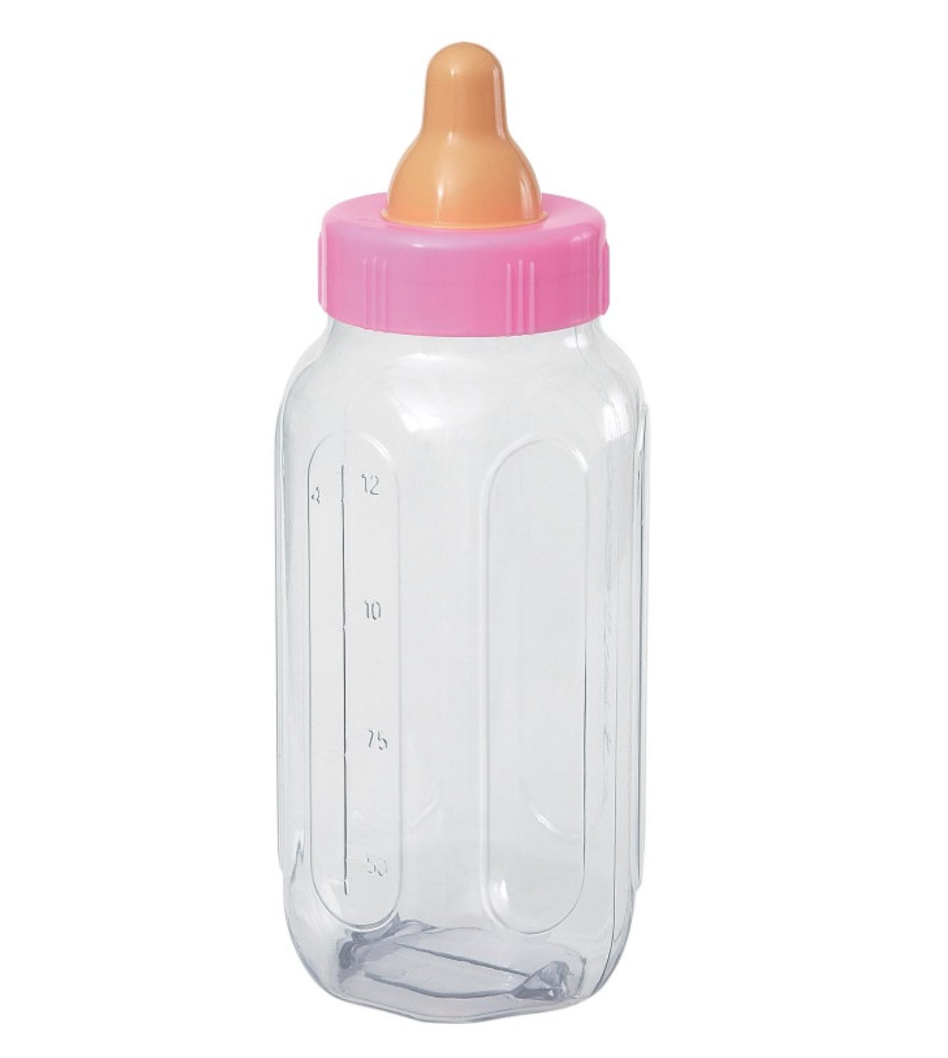 Pink Baby Bottle Bank 11in