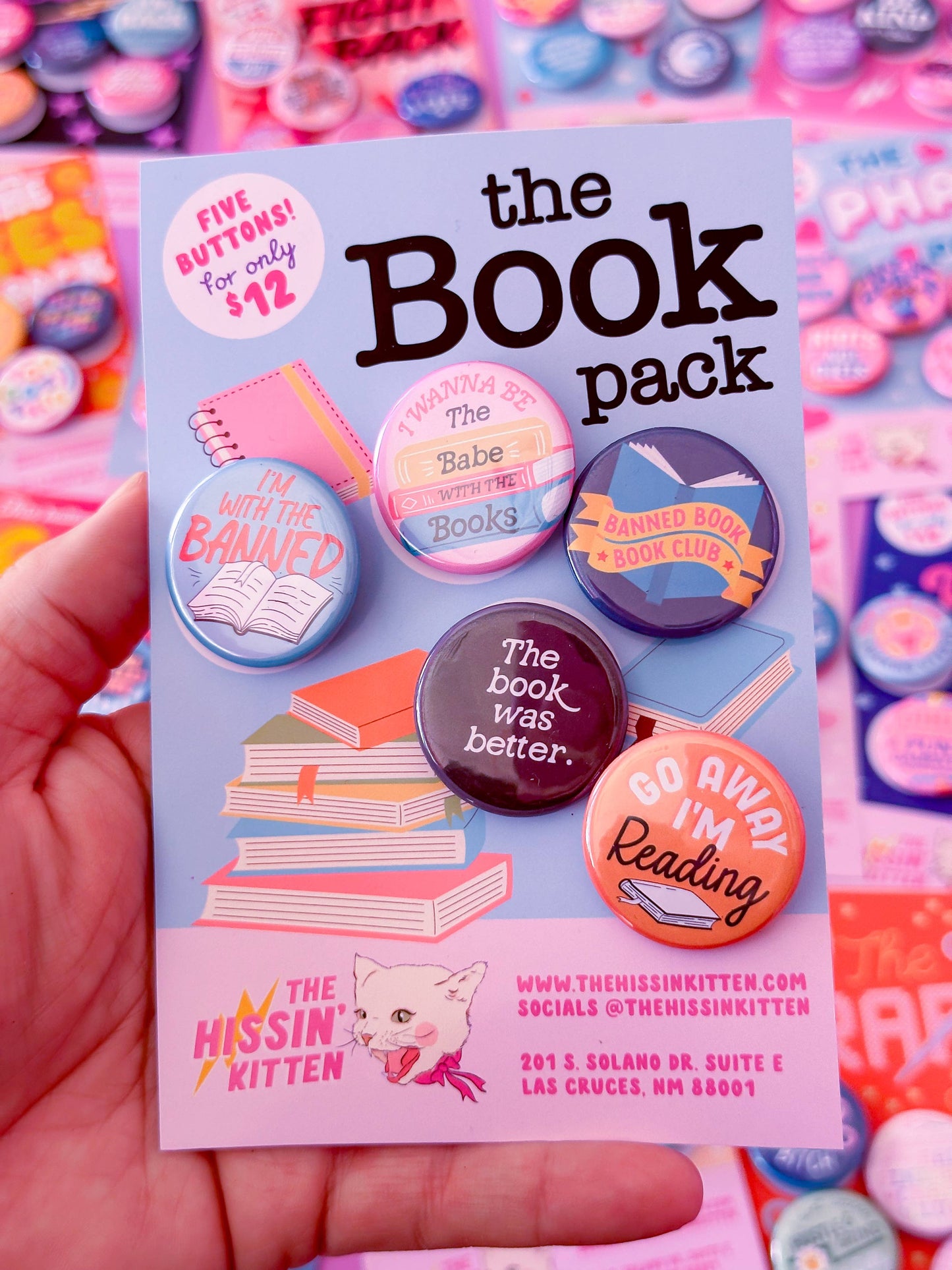 The Book Pack (Buttons or Magnets!)
