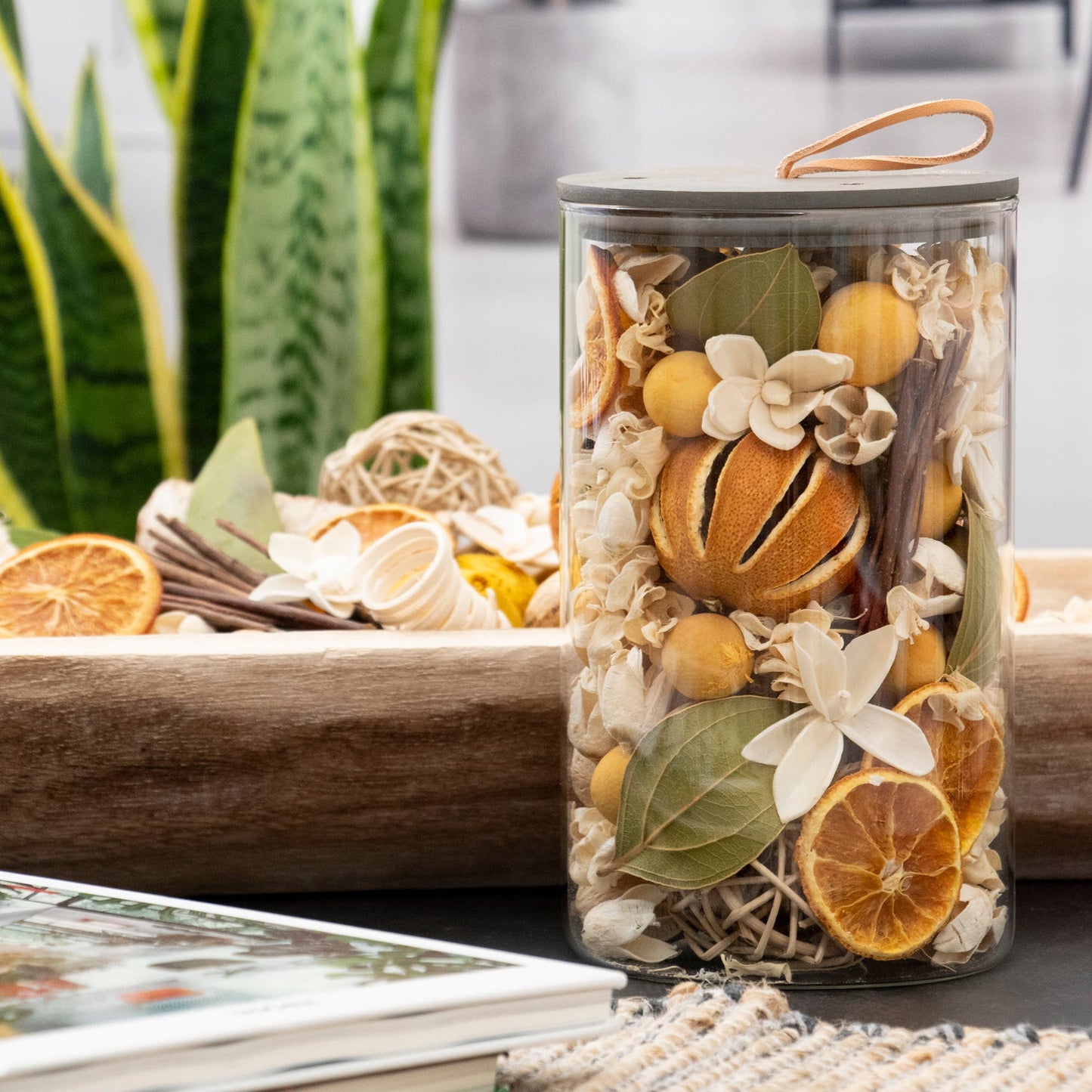 Lemon Zest & Thyme Potpourri Jar