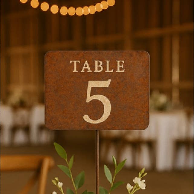 Blank Metal Sign Stake - Select Black or Rusty Tin