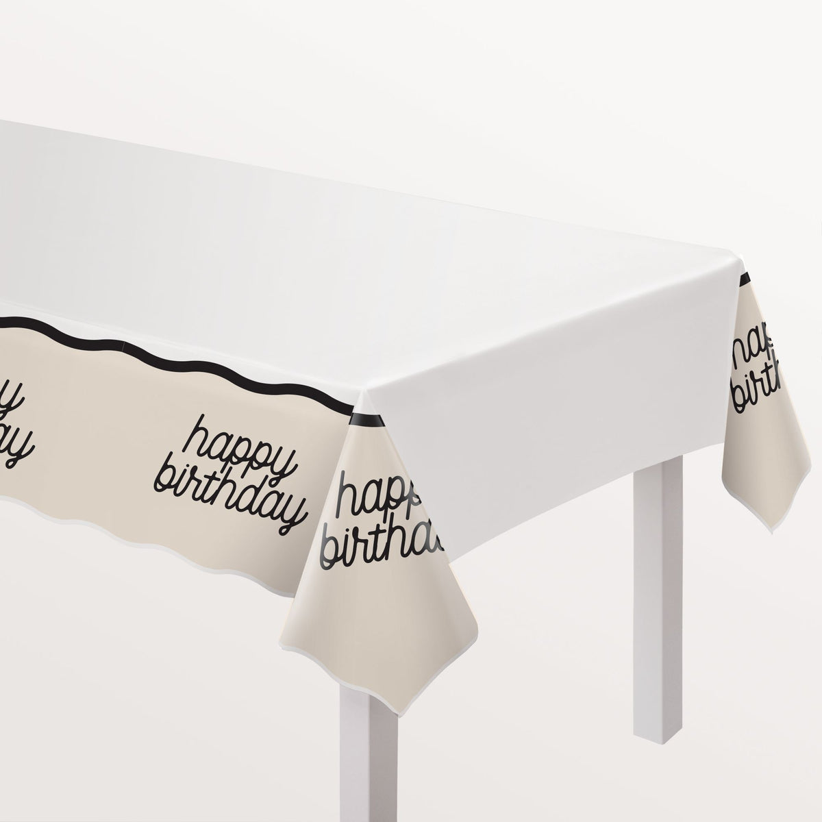 Birthday Chic Plastic Table Cover