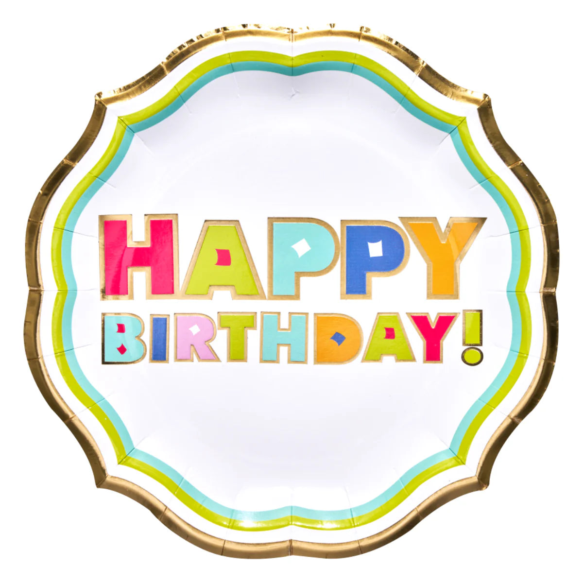Bright Birthday 10.5in Dinner Plates 8ct