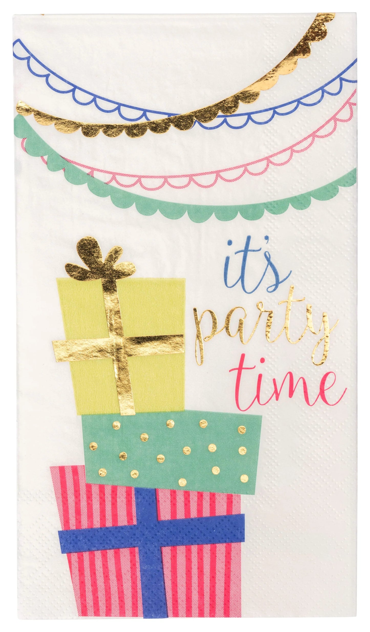 Birthday Candles Foil Guest Towels 20ct