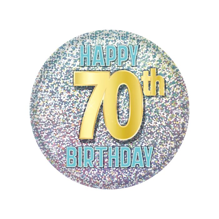 70th Birthday Button