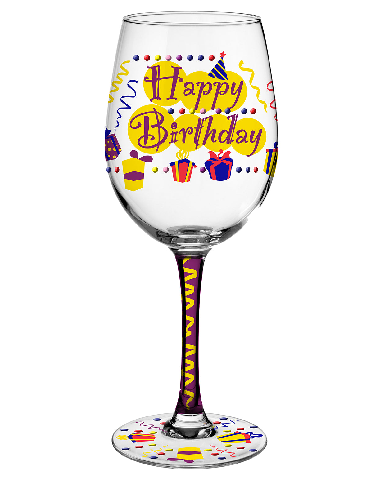 Wine Glass - Happy Birthday