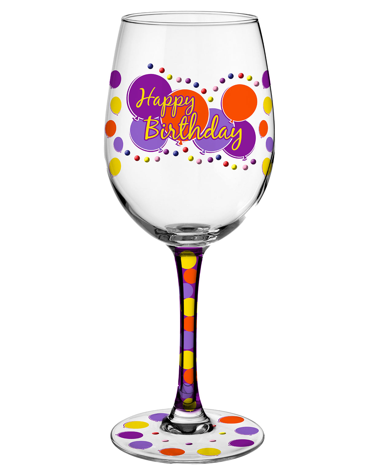 Wine Glass - Birthday Balloons