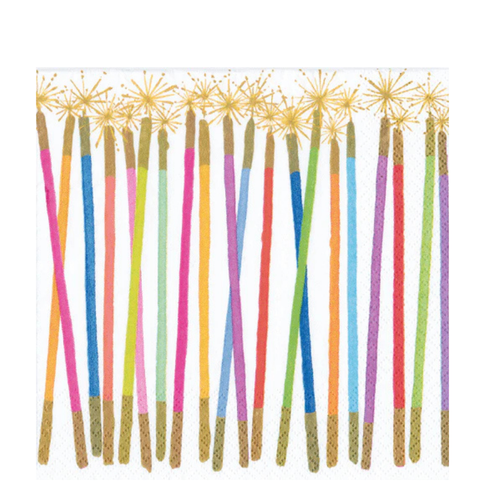 Birthday Candles Tableware Lunch Napkins 20ct