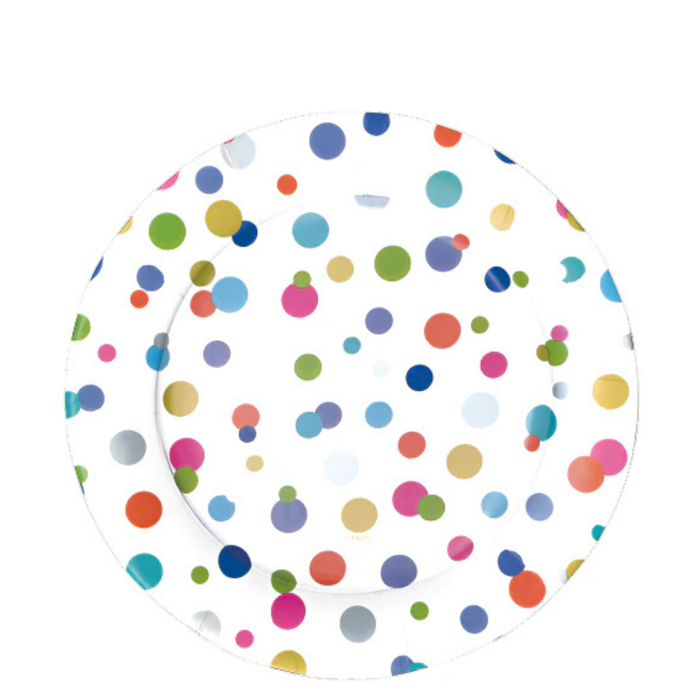 Birthday Confetti Tableware Dessert Plates 8ct
