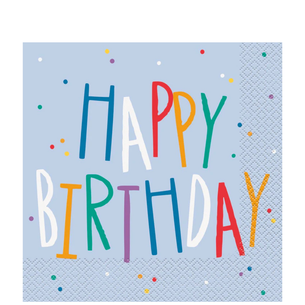 Birthday Mayhem Lunch Napkins 16ct