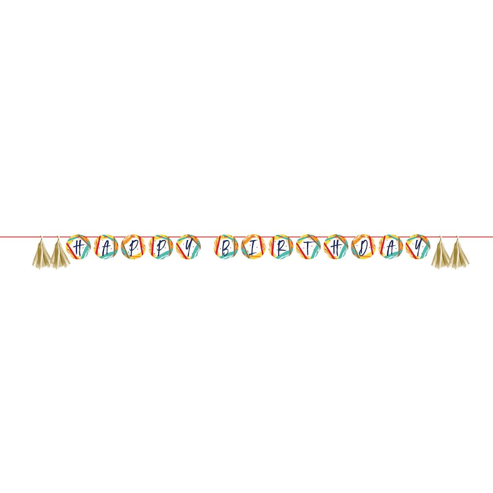 Birthday Stripes Banner