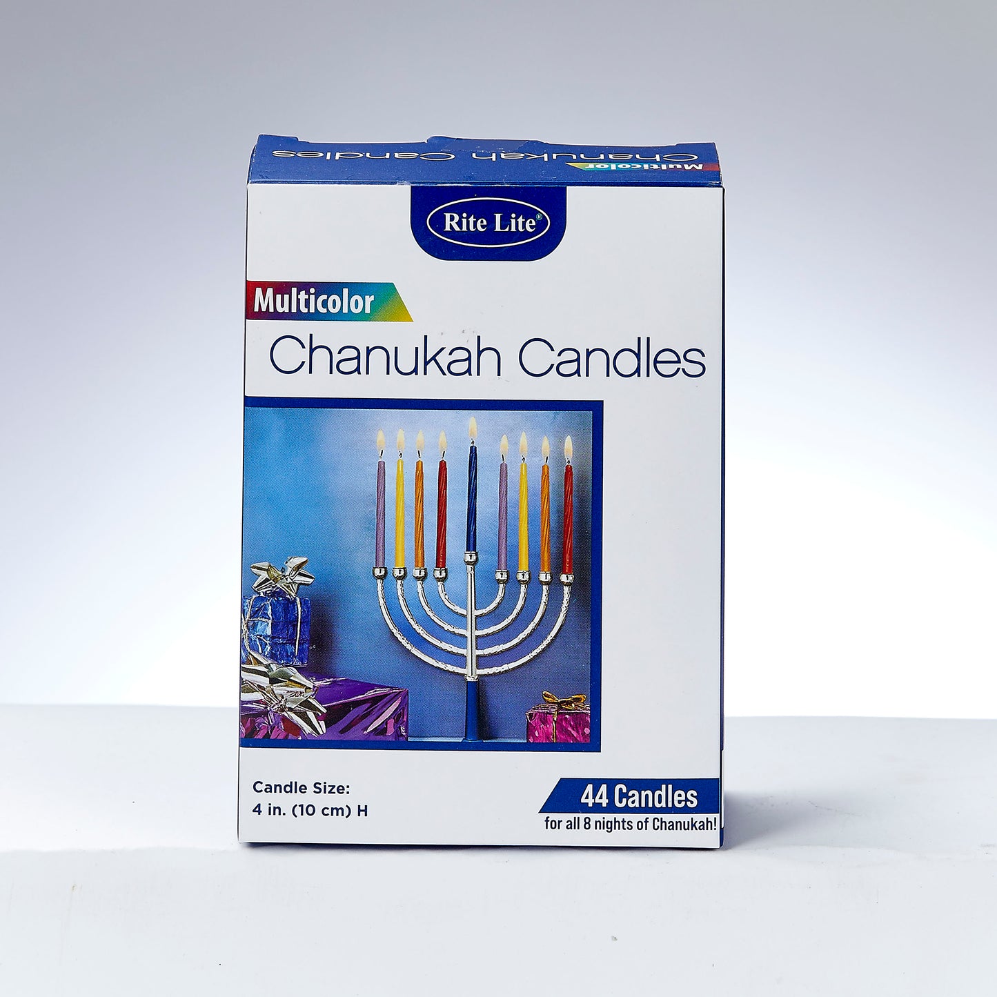 Chanukah Candles - Multicolored 44ct