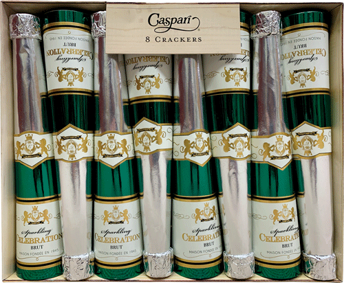 Sparkling Wine Bottle Cone Cracker 10In 8pc