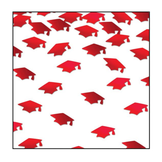 Red Grad Caps Confetti 1/2oz