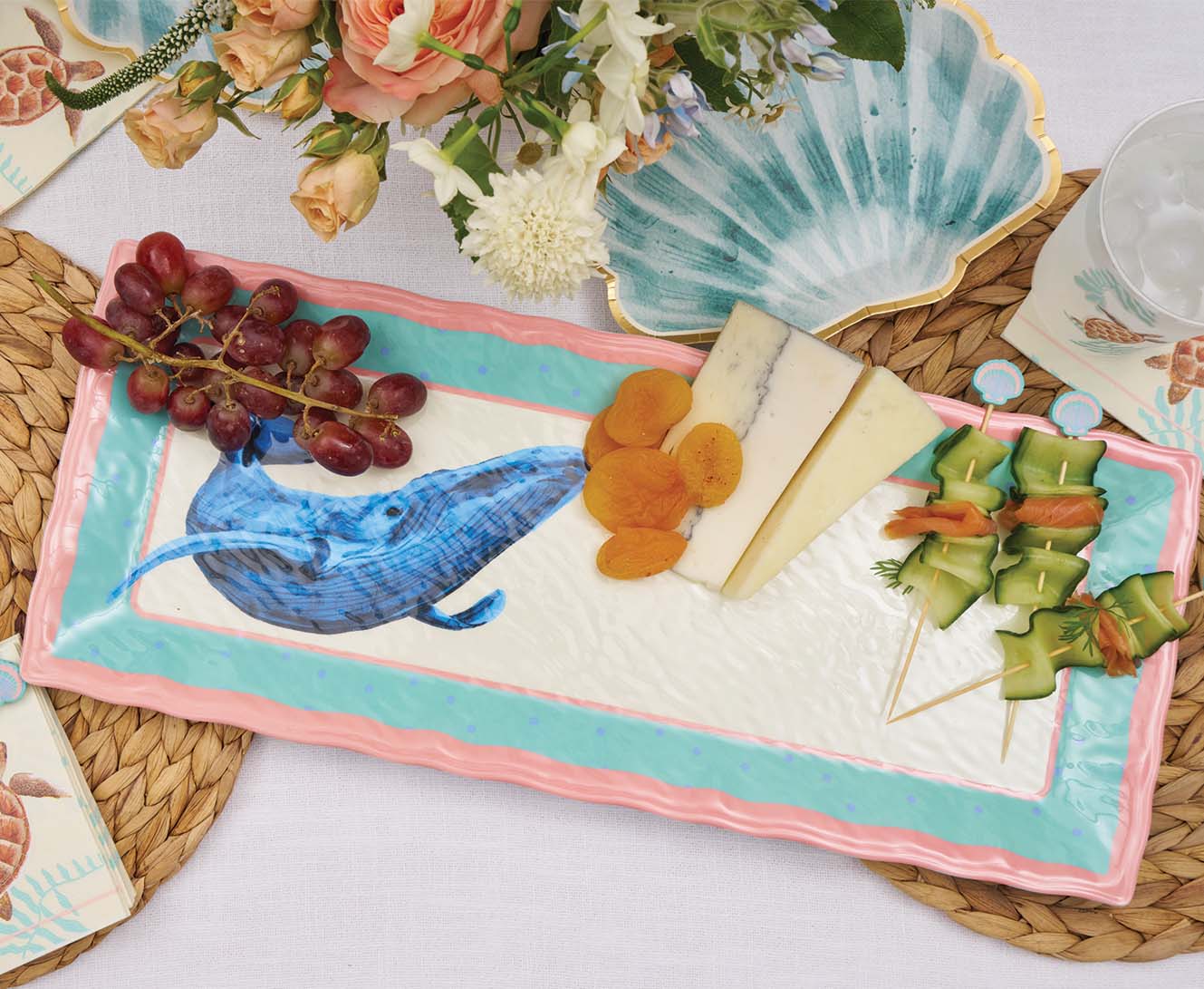 Pastel Sea Large Sea Shell Cocktail Pick 30ct
