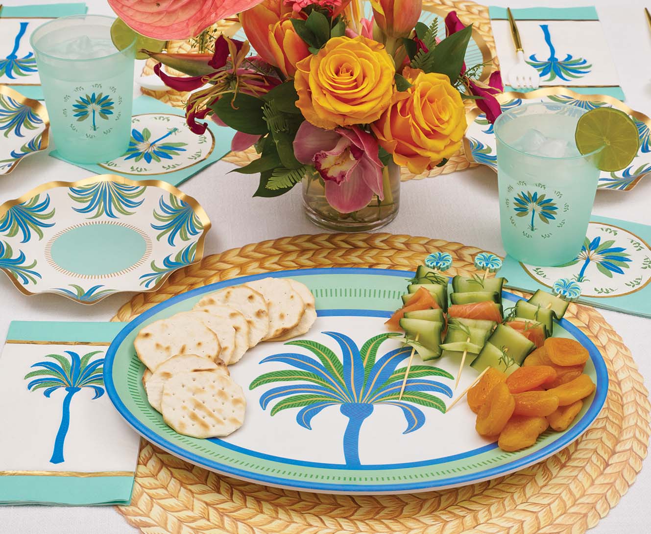 Preppy Palm Frost Flex 16oz Cups 8ct