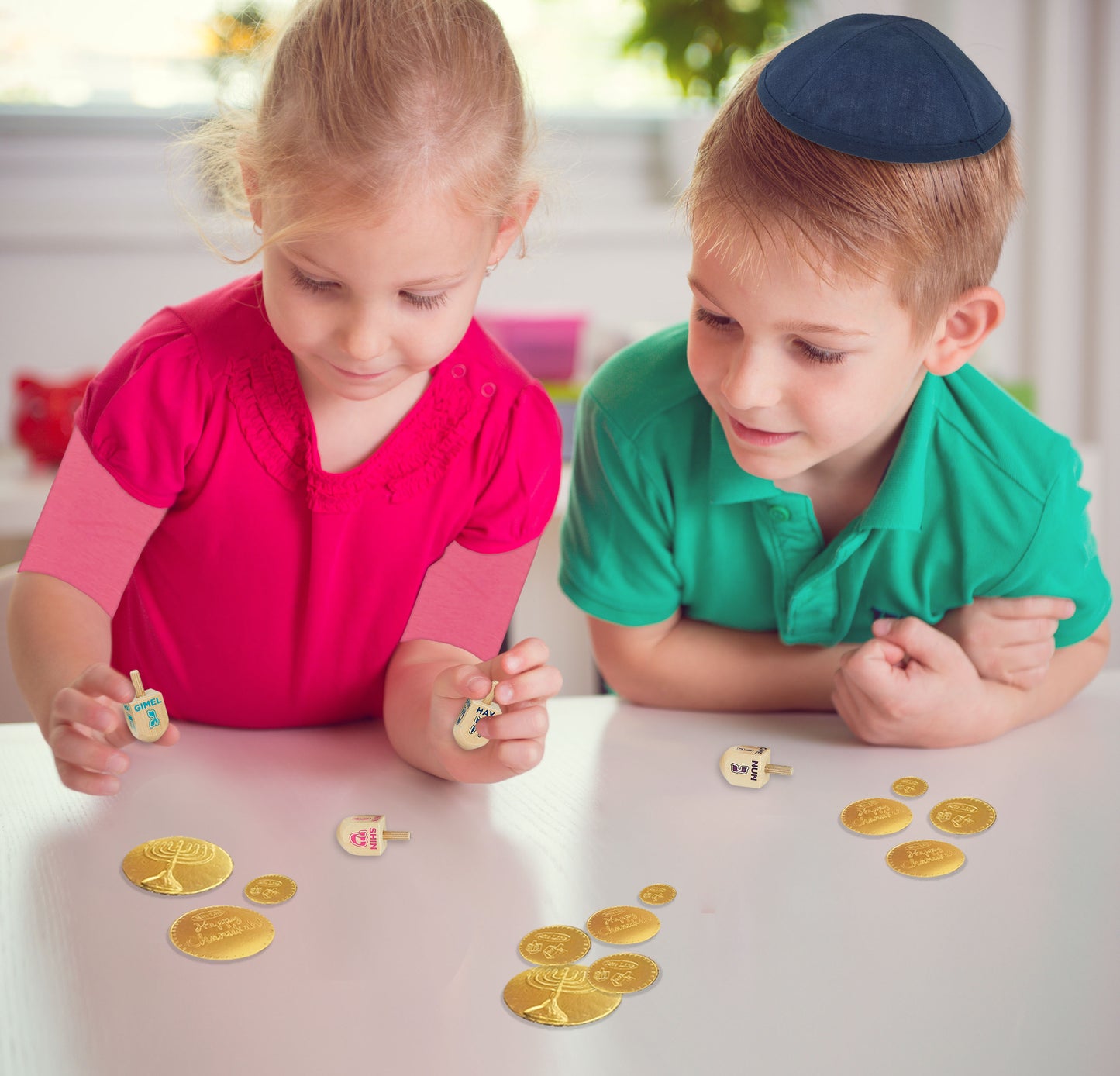 Small Natural Wood Dreidels - 1 Assorted Dreidel