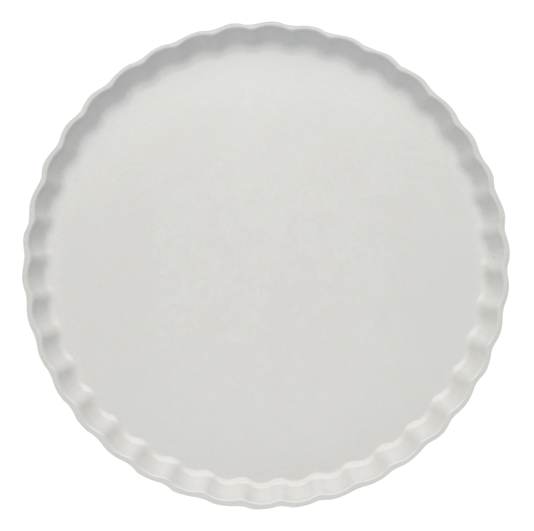 Concrete Eco Pleated 11in Dinner Plates 8ct