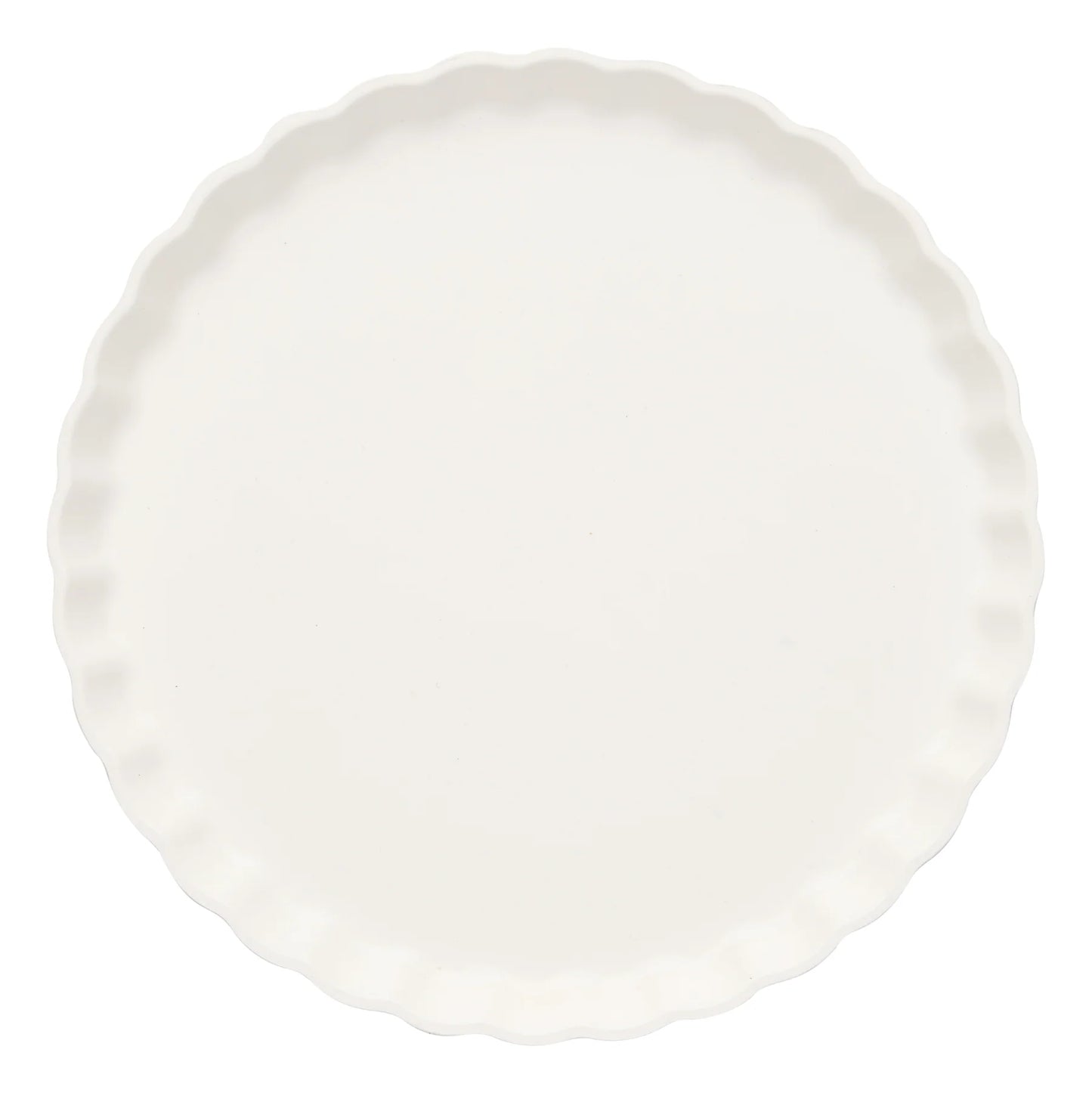 White Eco Pleated 8.5in Salad/Dessert Plates 8ct