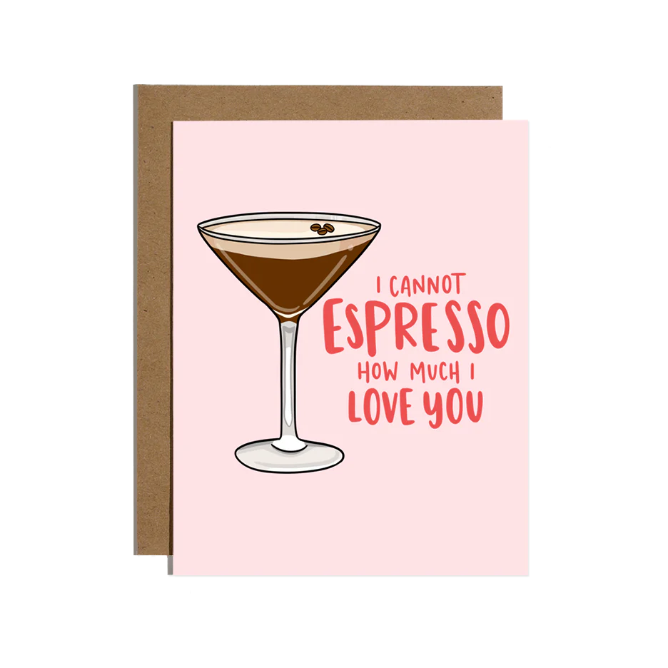 Espresso Martini Love Card