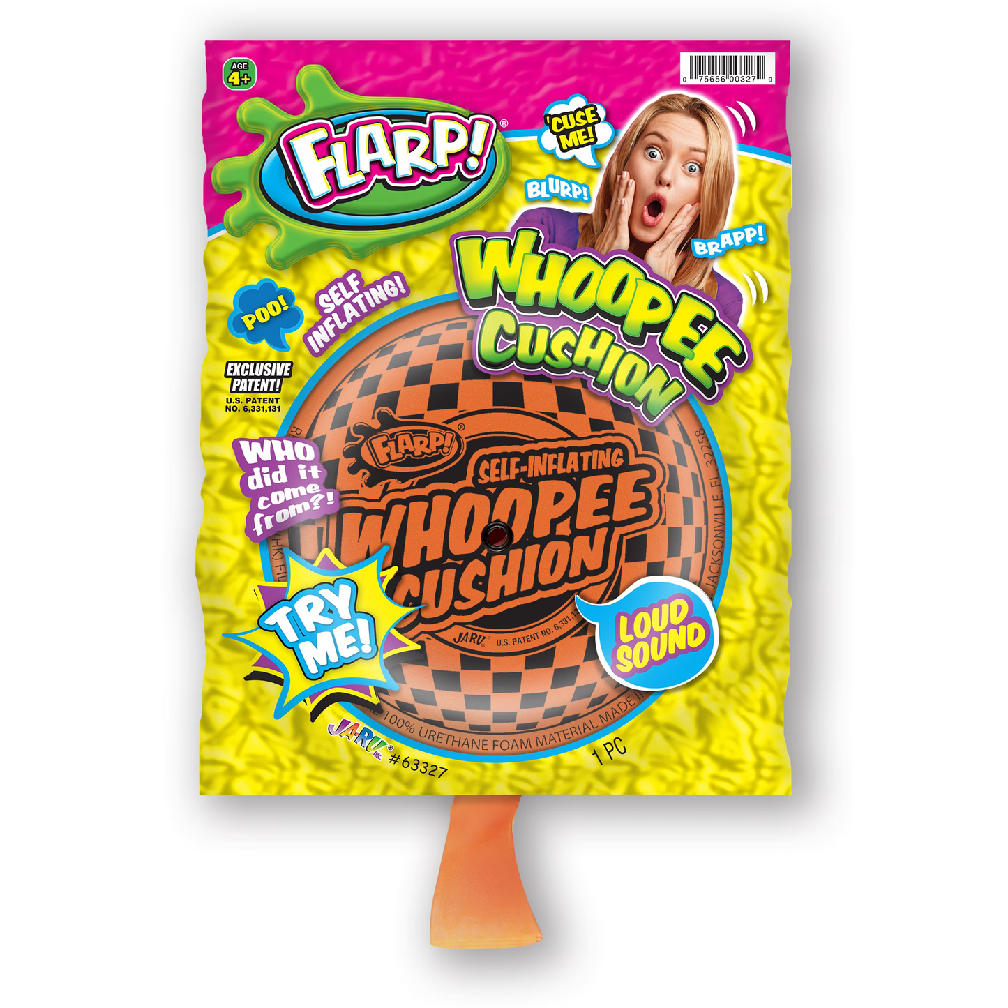 Flarp! Self – Inflating Whoopee Cushion