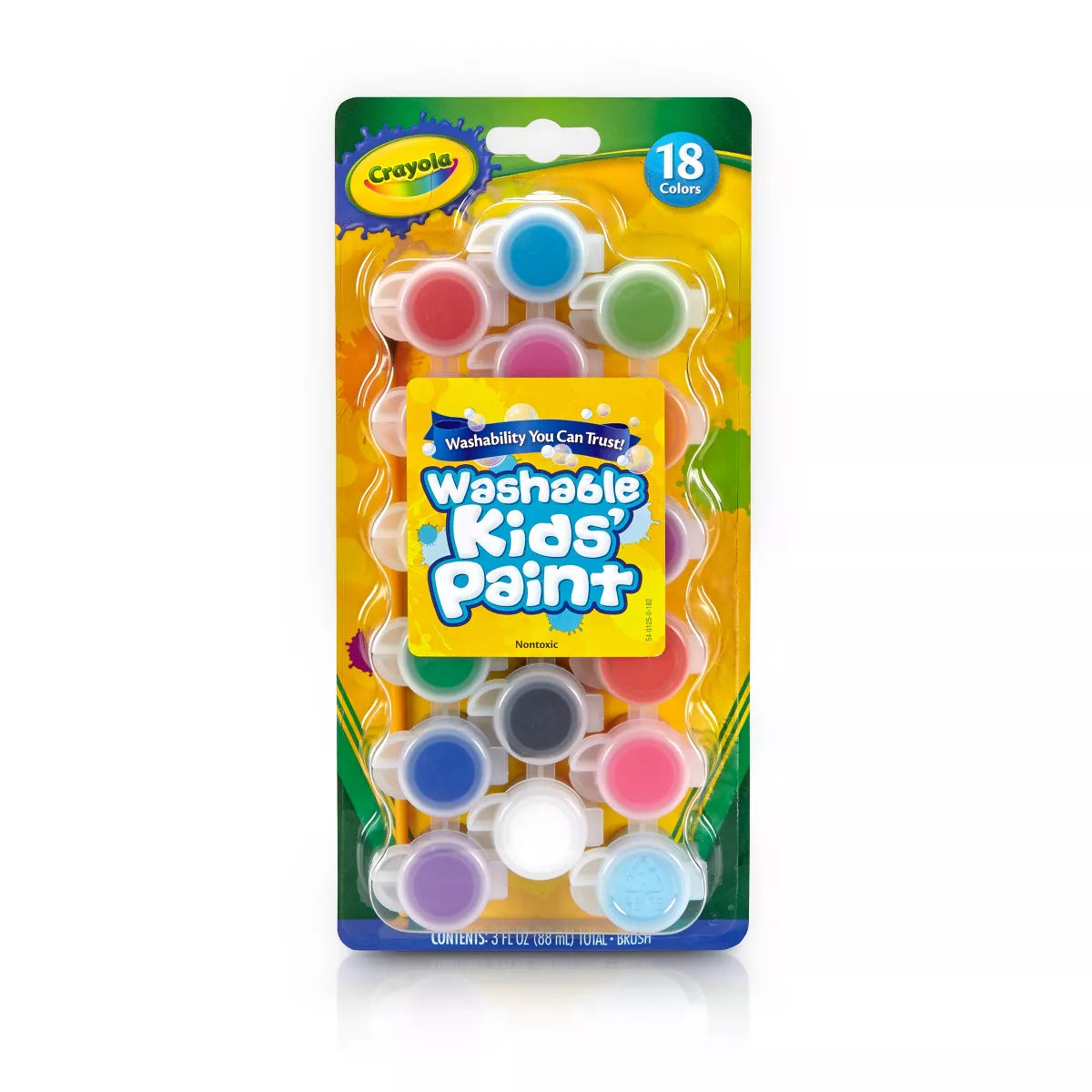 Crayola Washable Paint Set, 18 count