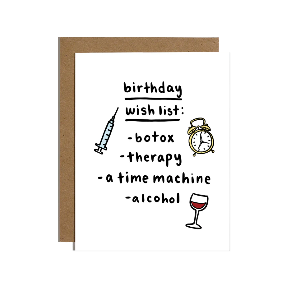 Birthday Wishlist Card
