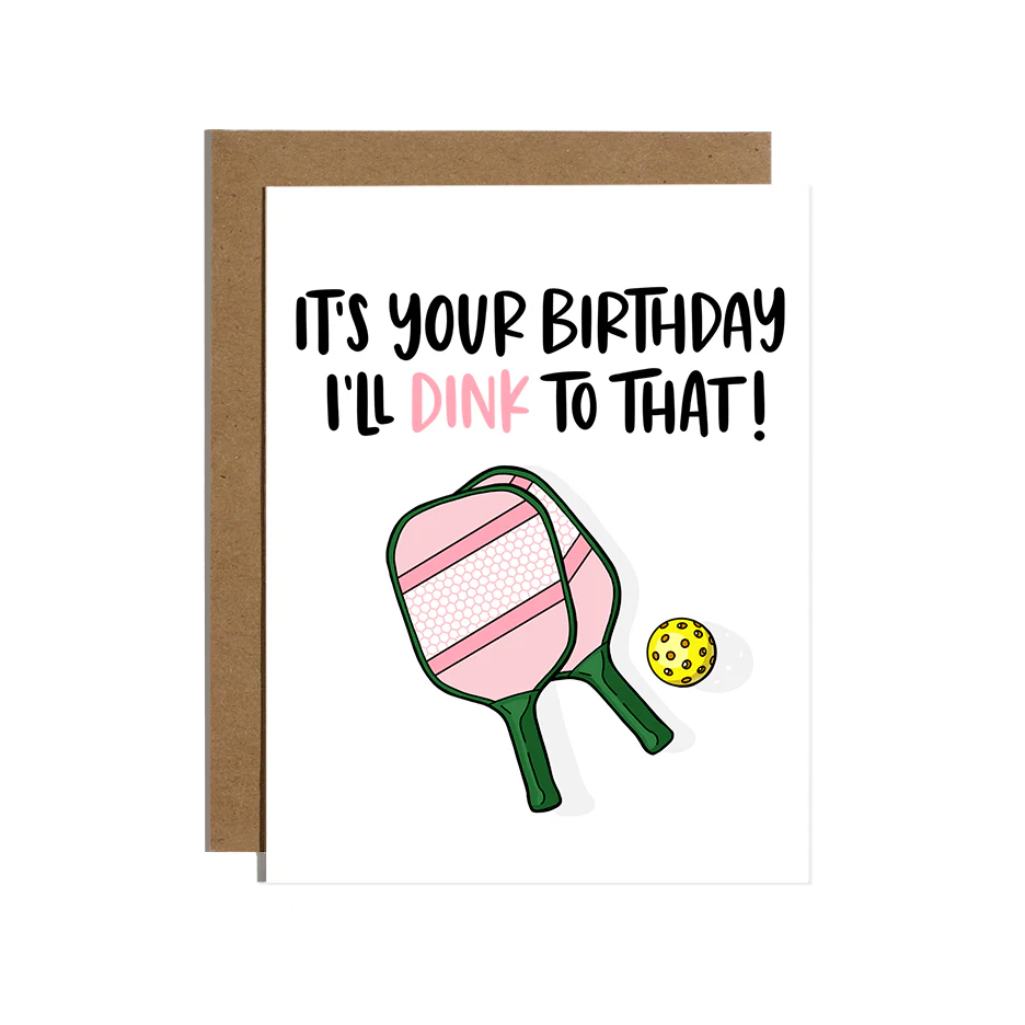 Pickleball Birthday Card