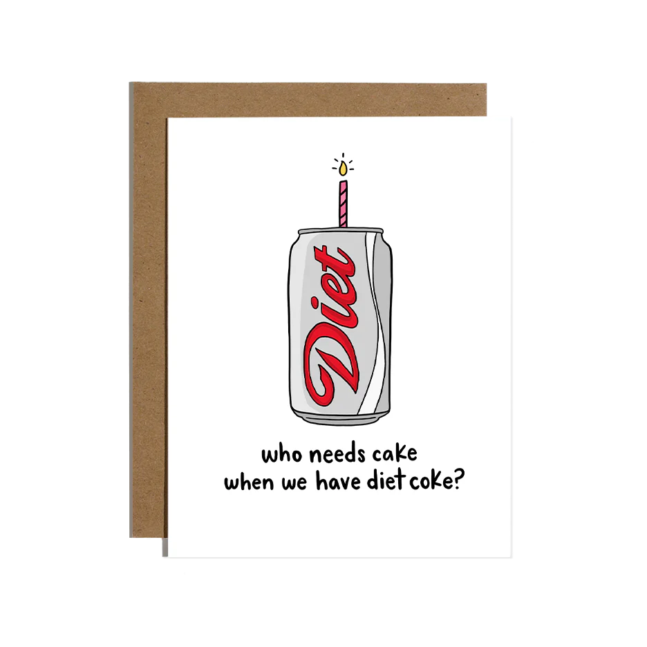 Cake Diet Soda Birthday Card