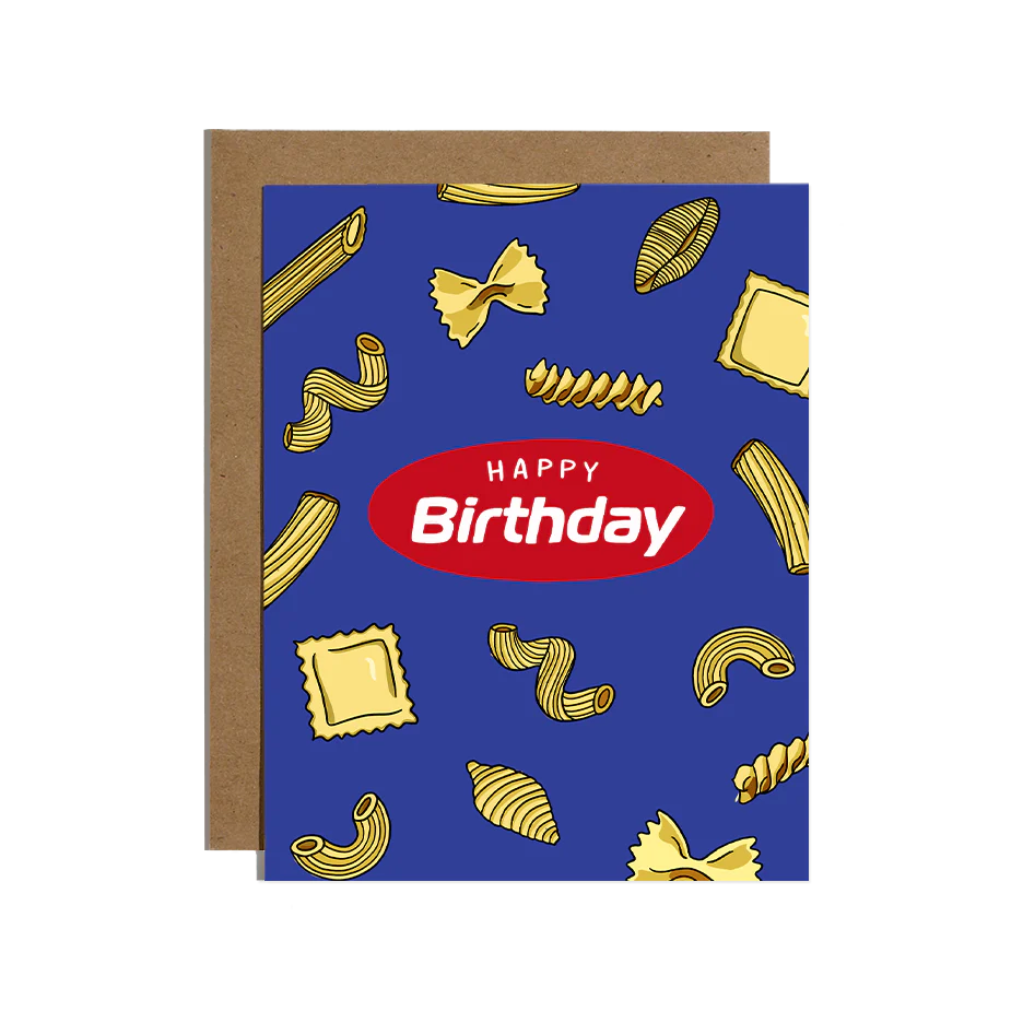 Pasta Birthday Card