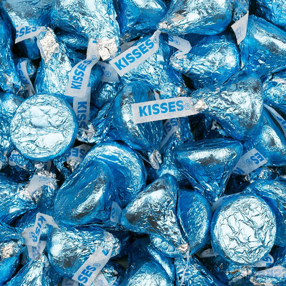Milk Chocolate Hershey's Kisses 50ct Bag Blue