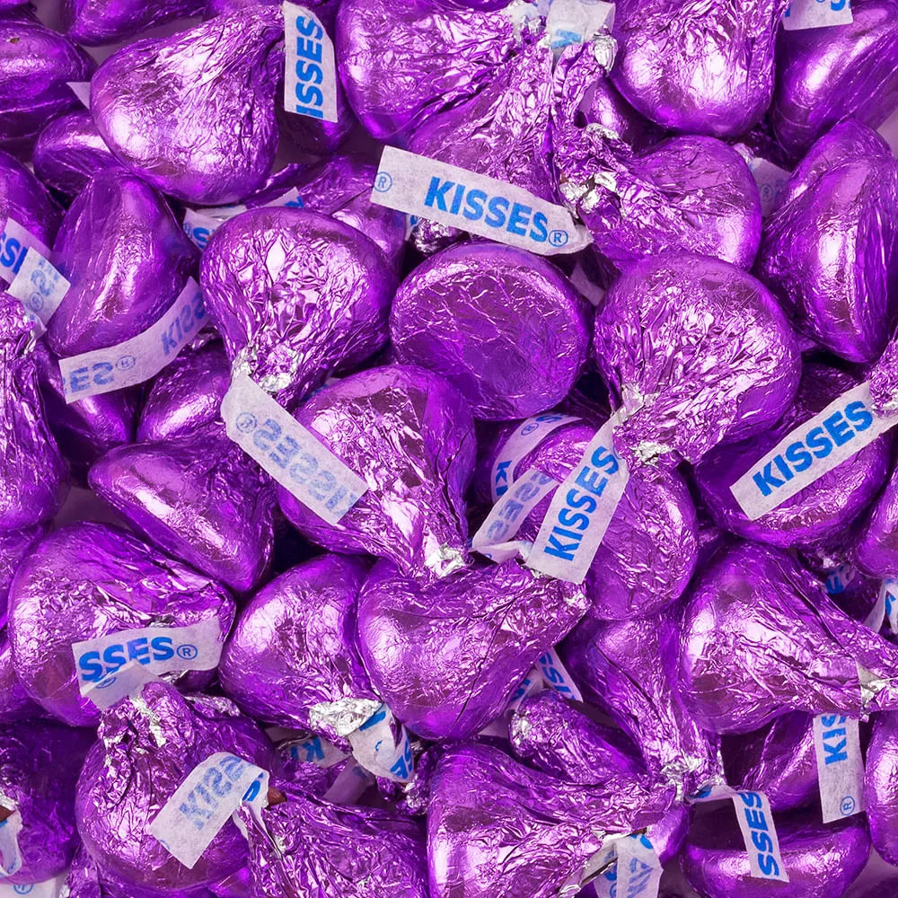 Milk Chocolate Hershey's Kisses 50ct Bag Purple