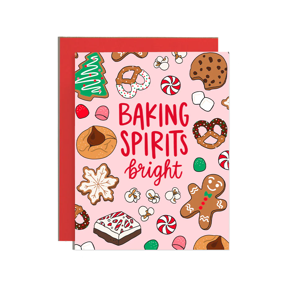 Baking Spirits Bright Holiday Card