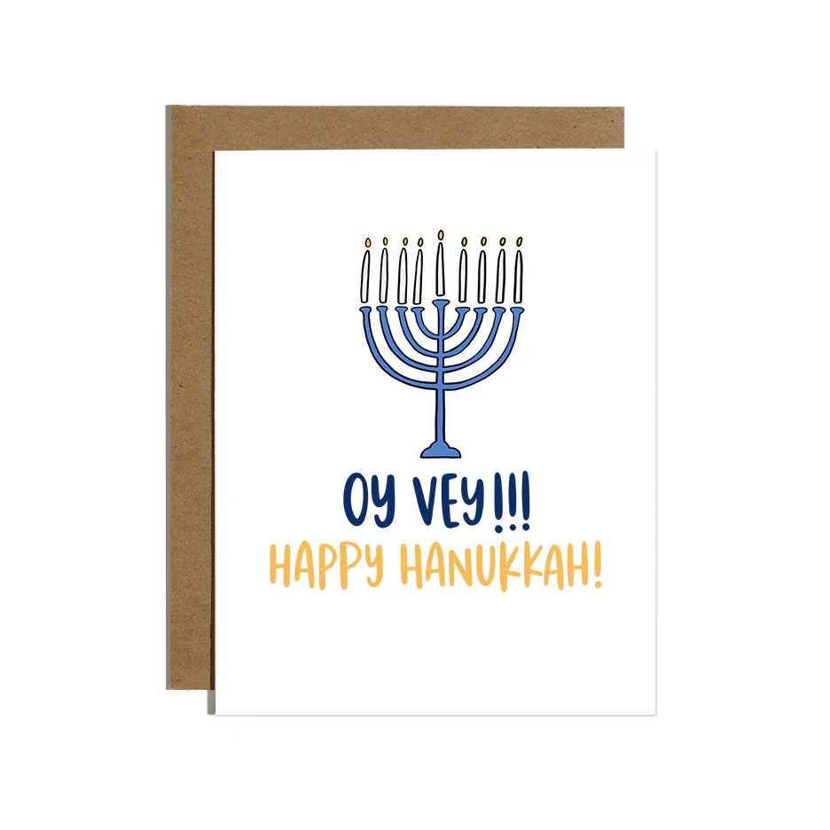 Oy Vey Hanukkah Card
