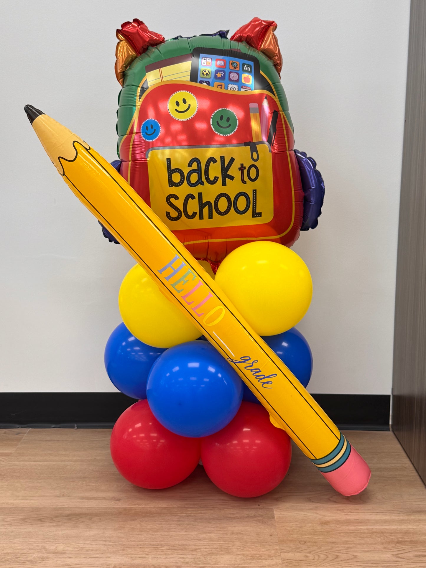 Back To School Personalized Balloon Column