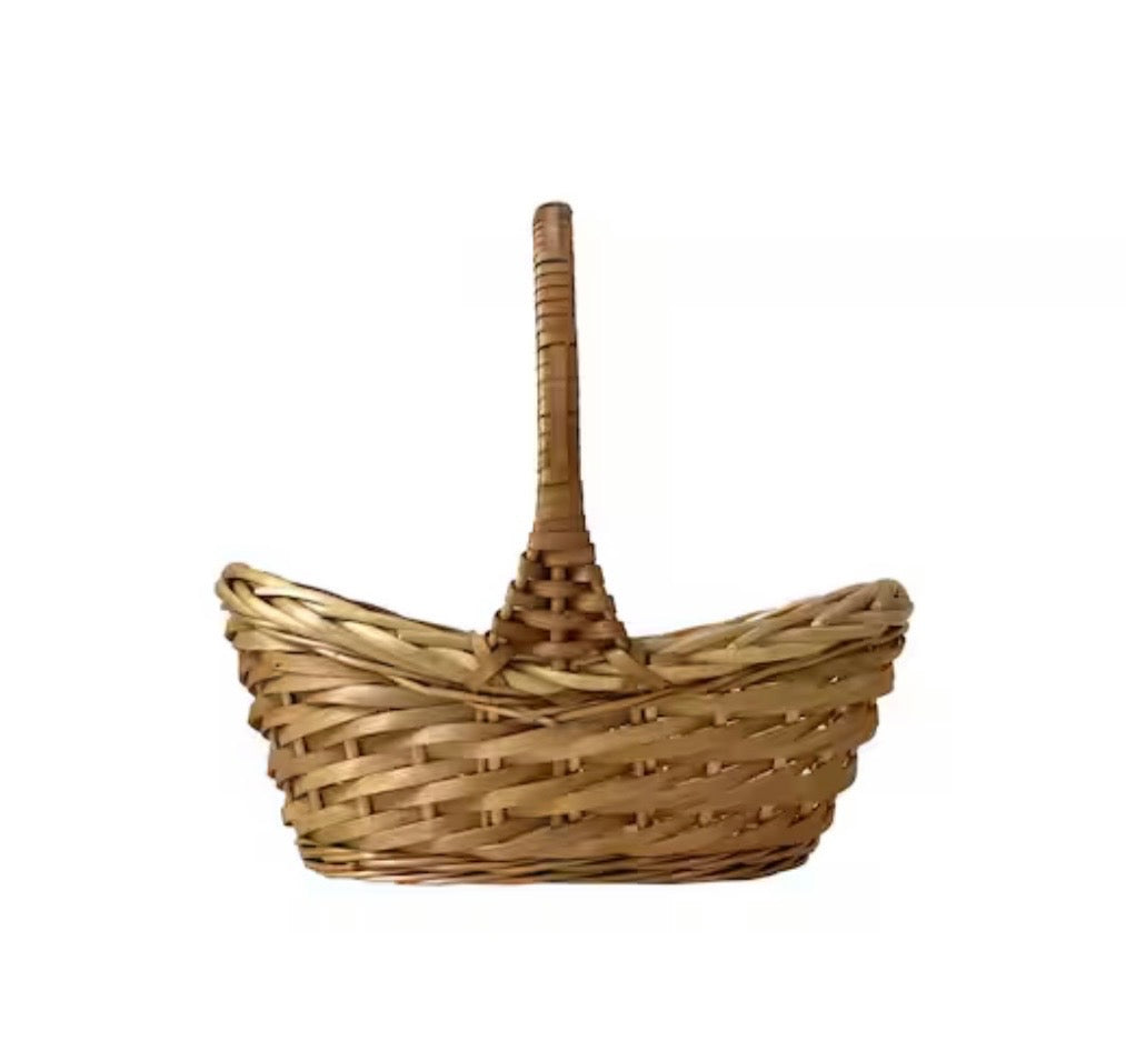 14" Chipwood & Willow Basket