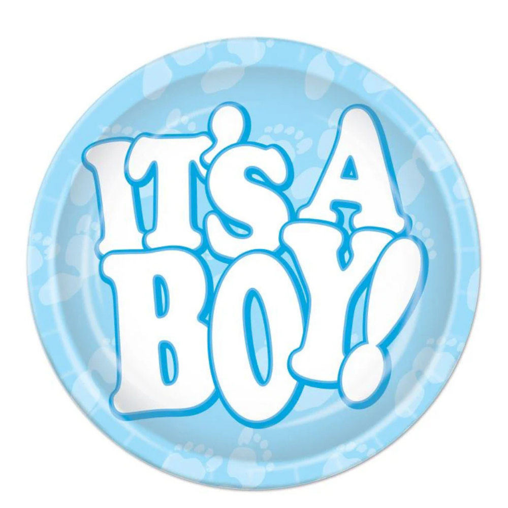 It's A Boy! 9in Dinner Plates 8ct