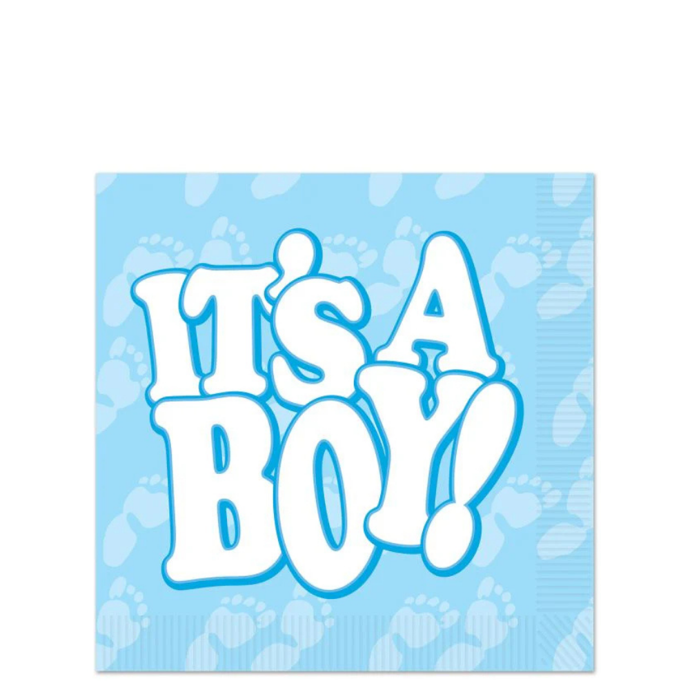 It's A Boy! Beverage Napkins 16ct