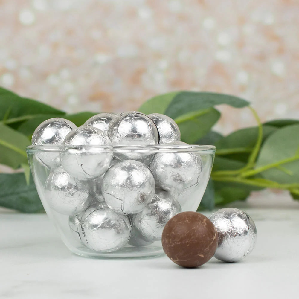 Chocolate Foil Balls 8oz Bag