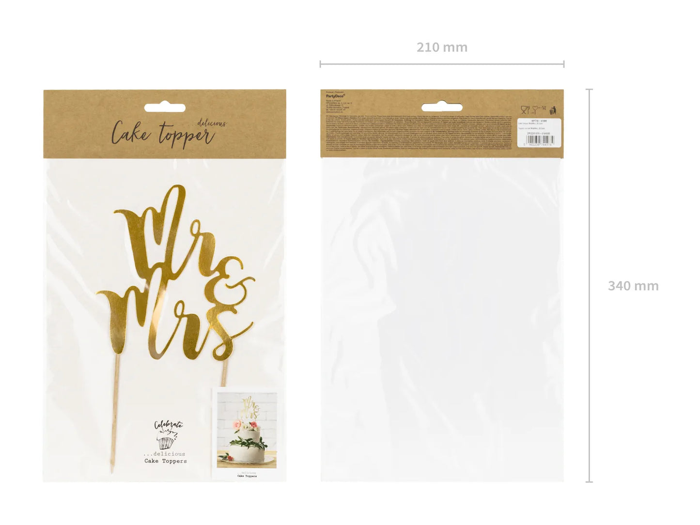 Mr & Mrs Cake Topper