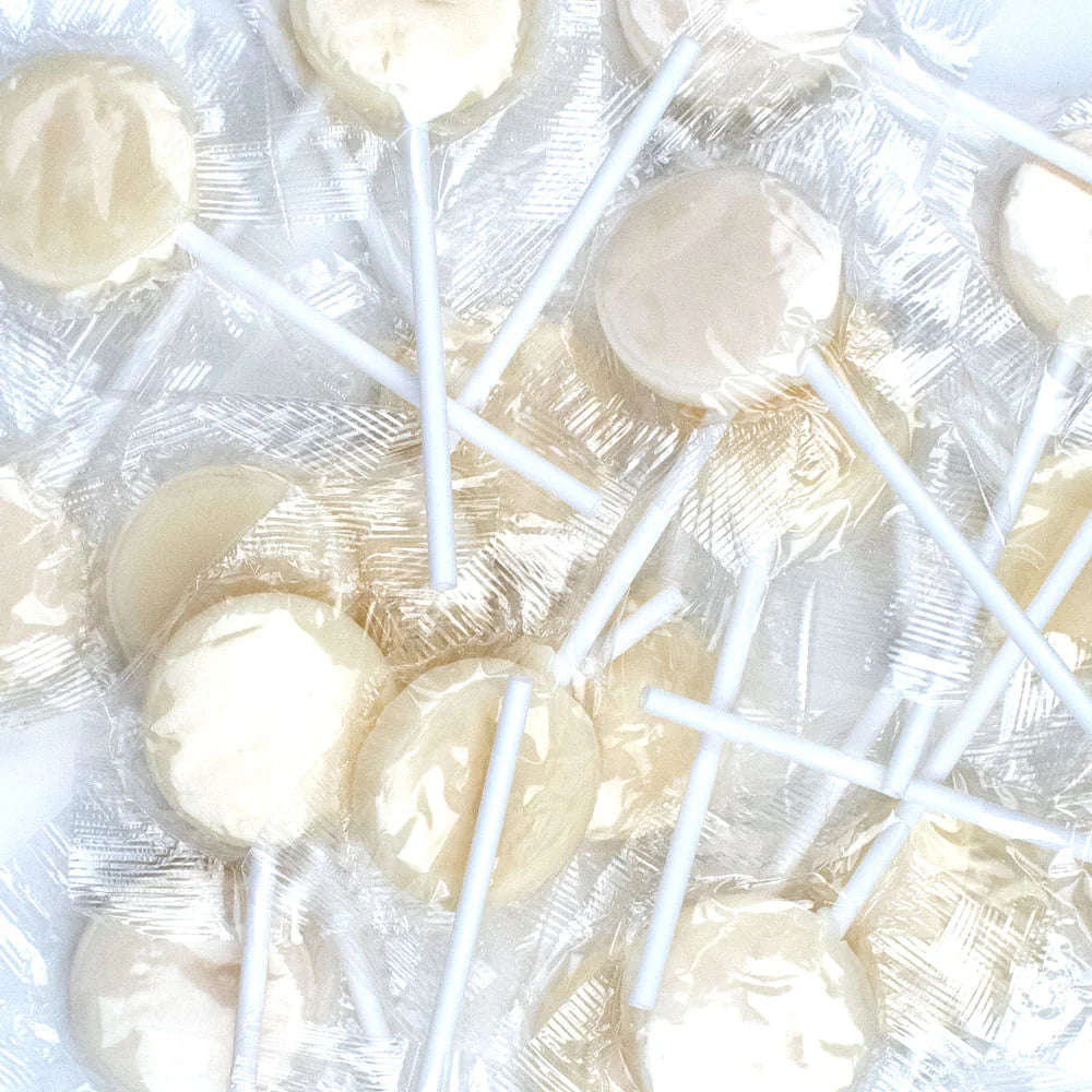Flat Lollipops 40ct Bag Red