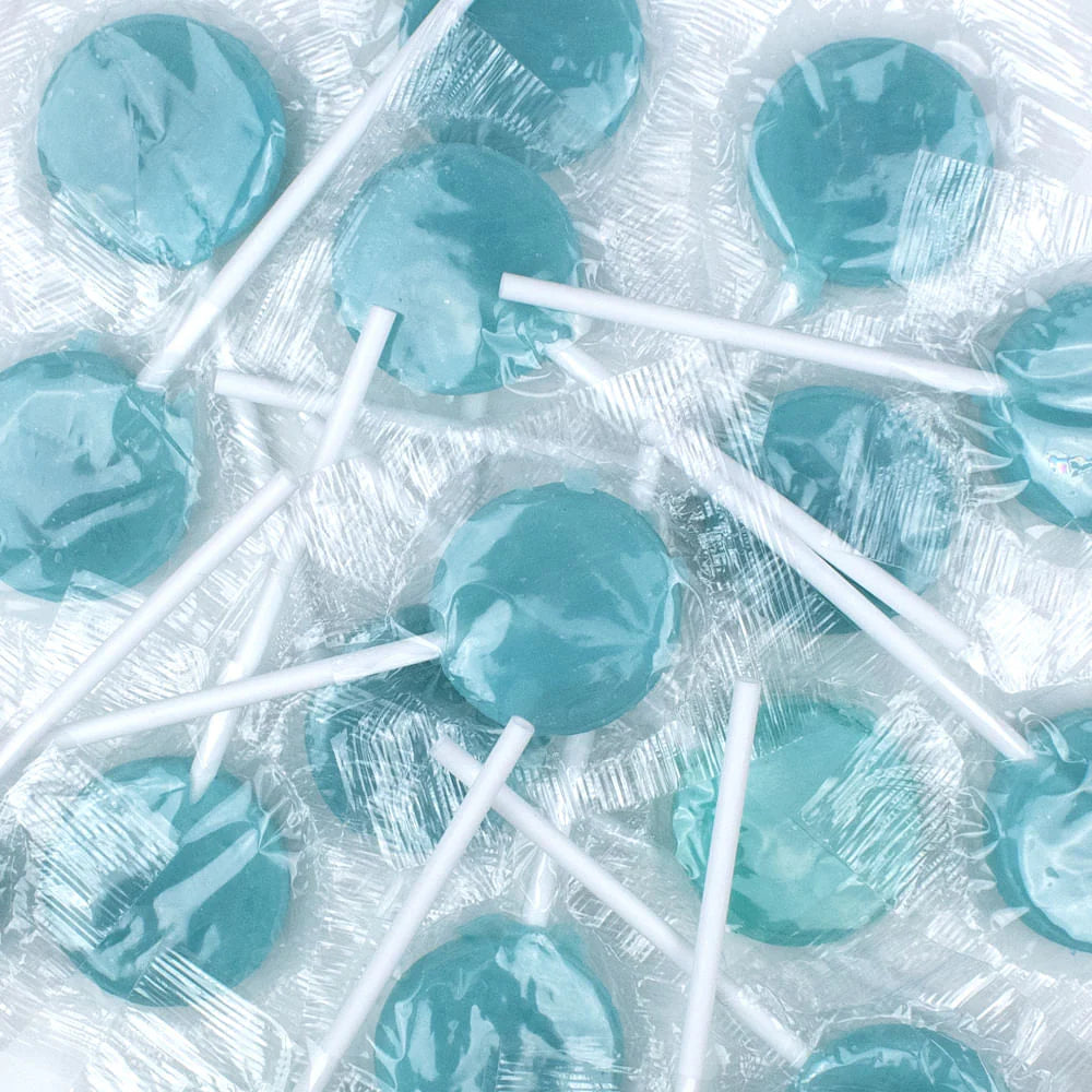 Flat Lollipops 40ct Bag Green