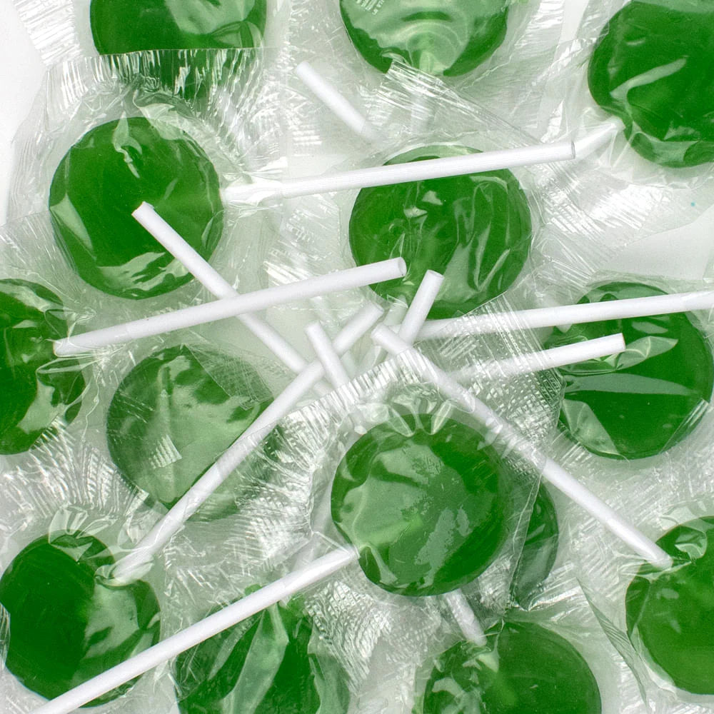 Flat Lollipops 40ct Bag Blue