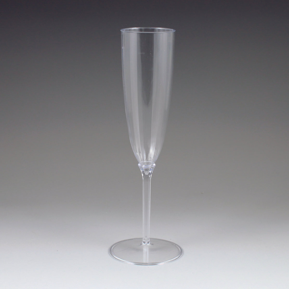 5oz Lumiere Fluted Plastic Champagne Glasses 1-Piece 8ct
