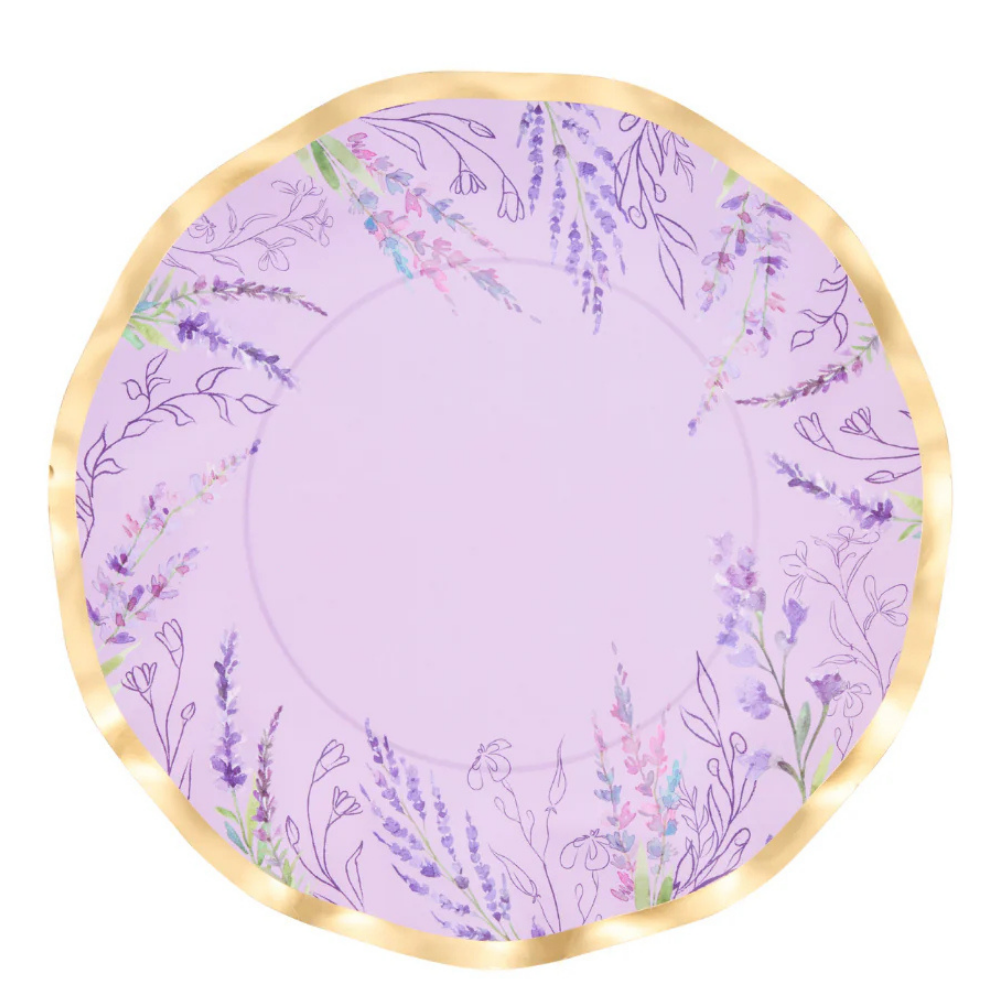 Lavender Fields 8in Salad Plates 8ct