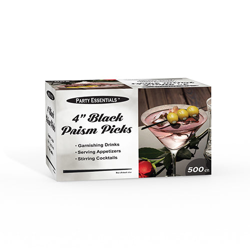 Black Cocktail Picks 4in 500ct