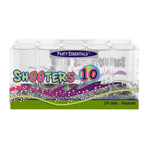 2 oz. Shooter Glasses Box Set - Clear 10 Ct.