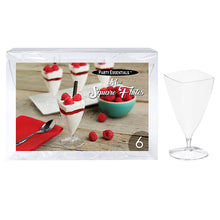 3oz Mini Square Flutes 6ct